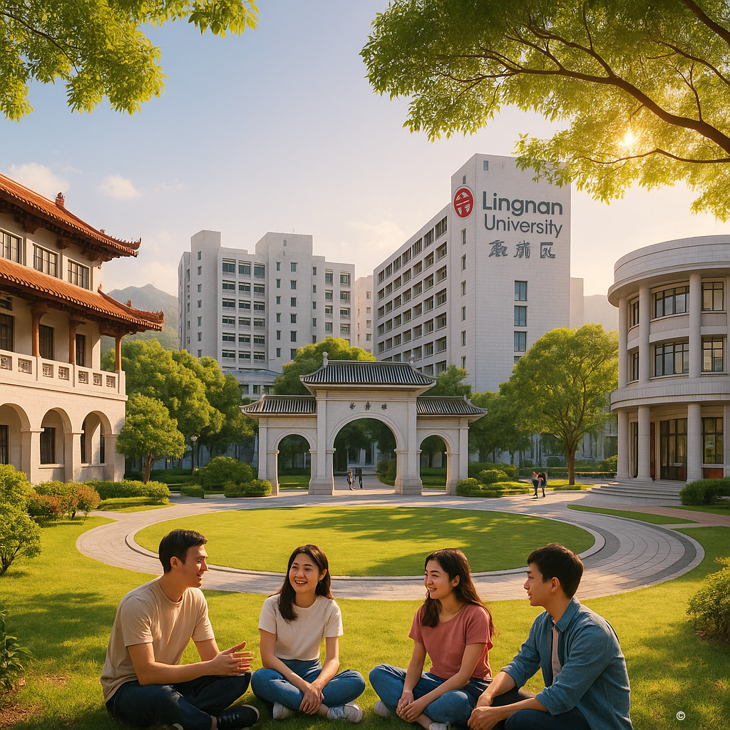 香港岭南大学校园风光与学术氛围