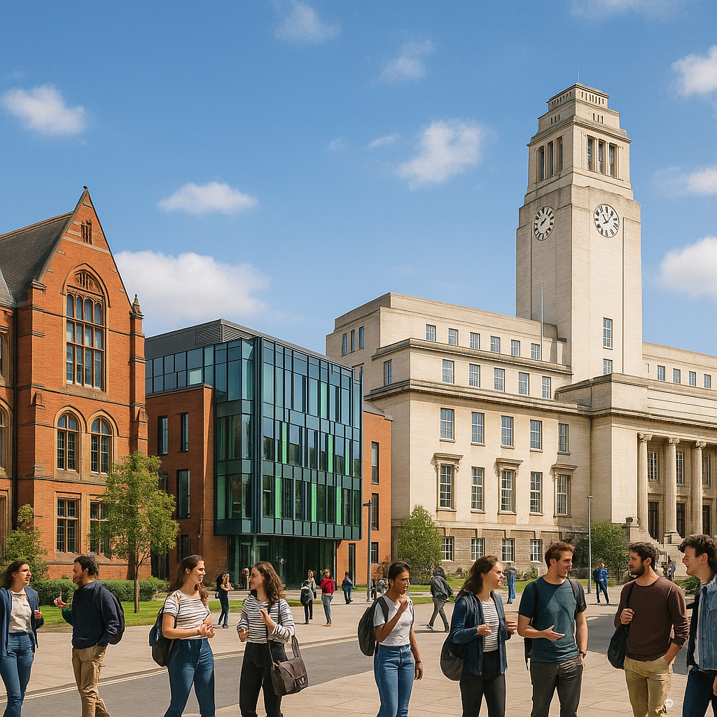 英国利兹大学校园风光与学术氛围