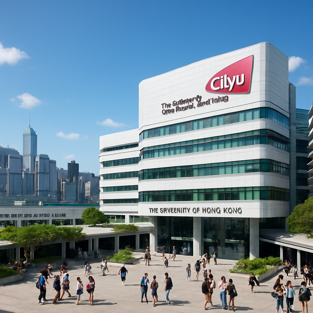 香港城市大学校园全景图