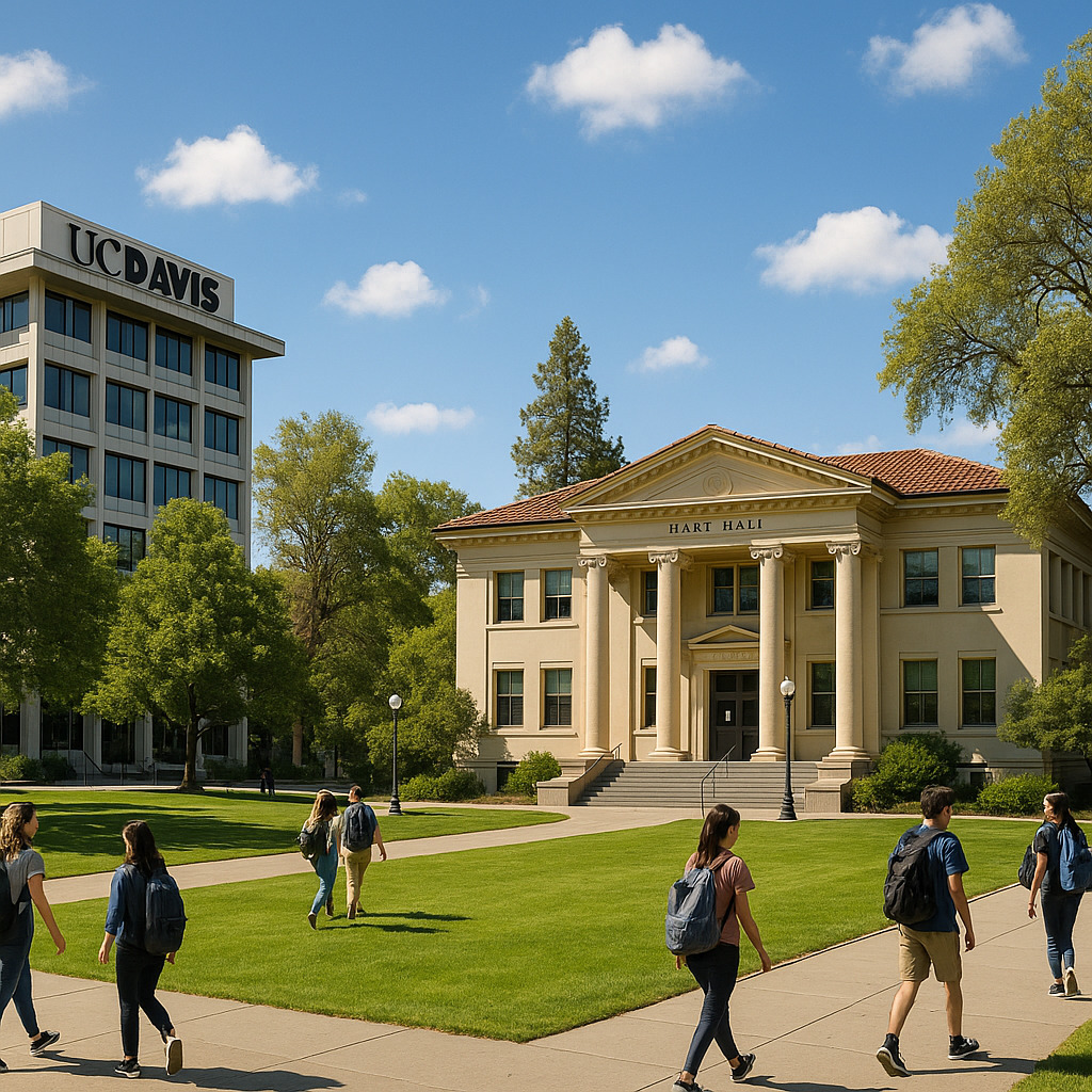 加州大学戴维斯分校校园全景图