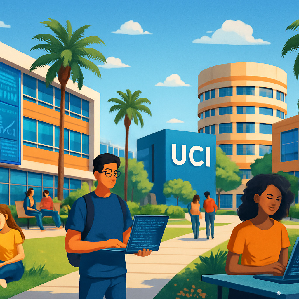 加州大学尔湾分校校园风光与学术氛围