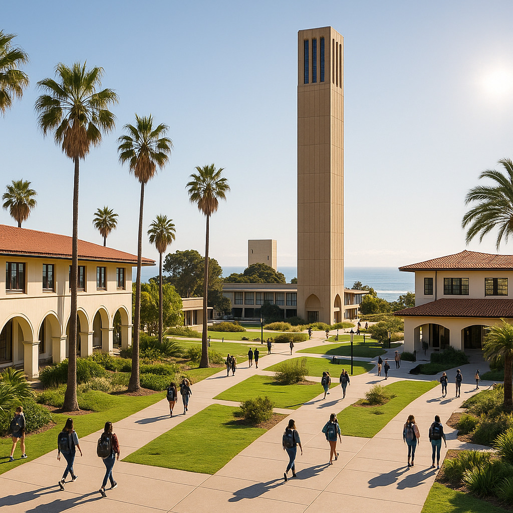加州大学圣塔芭芭拉分校校园全景
